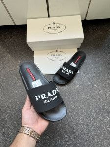 Praada Logo embossed Black