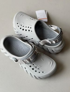 Croc Echo Clogs Atmosphere Smoke Grey With Carry Bag Og Box