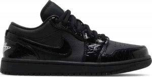 Nikke air jordan 1 low black croc
