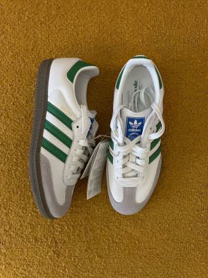 Adiddasamba White Green Men Leather Quality Fix