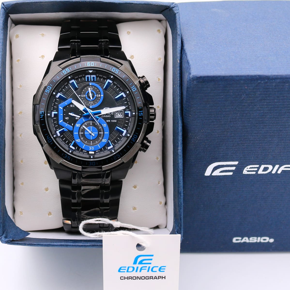 Black Blue Chronograph Watch