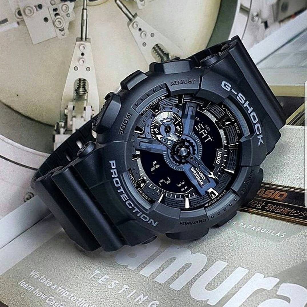 All Black Digital & Analog Watch