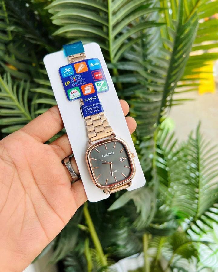 Rose Gold Grey Watch