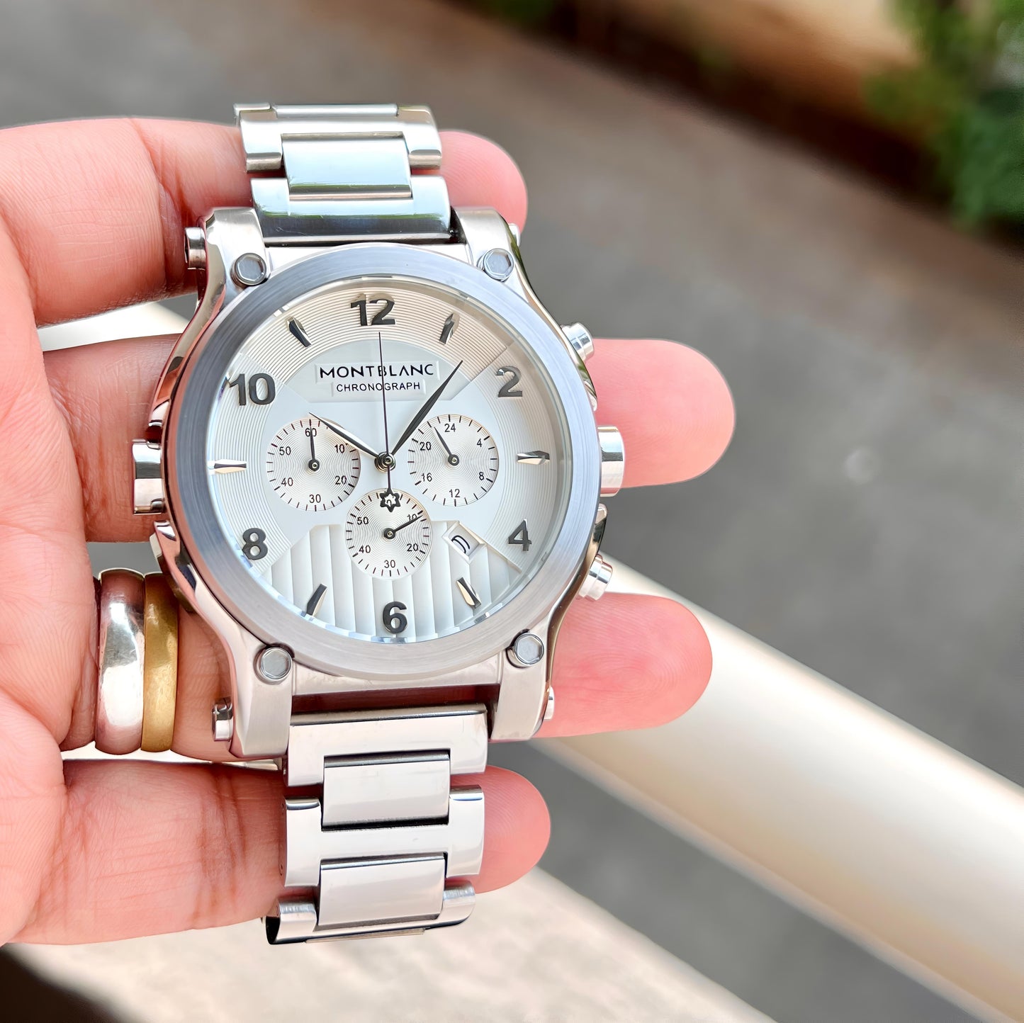 Silver White Watch