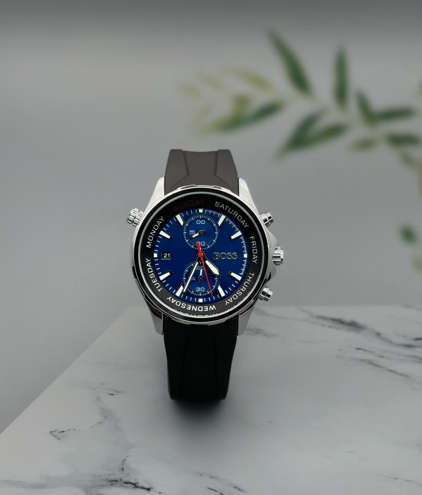 Black Blue Fibre Watch