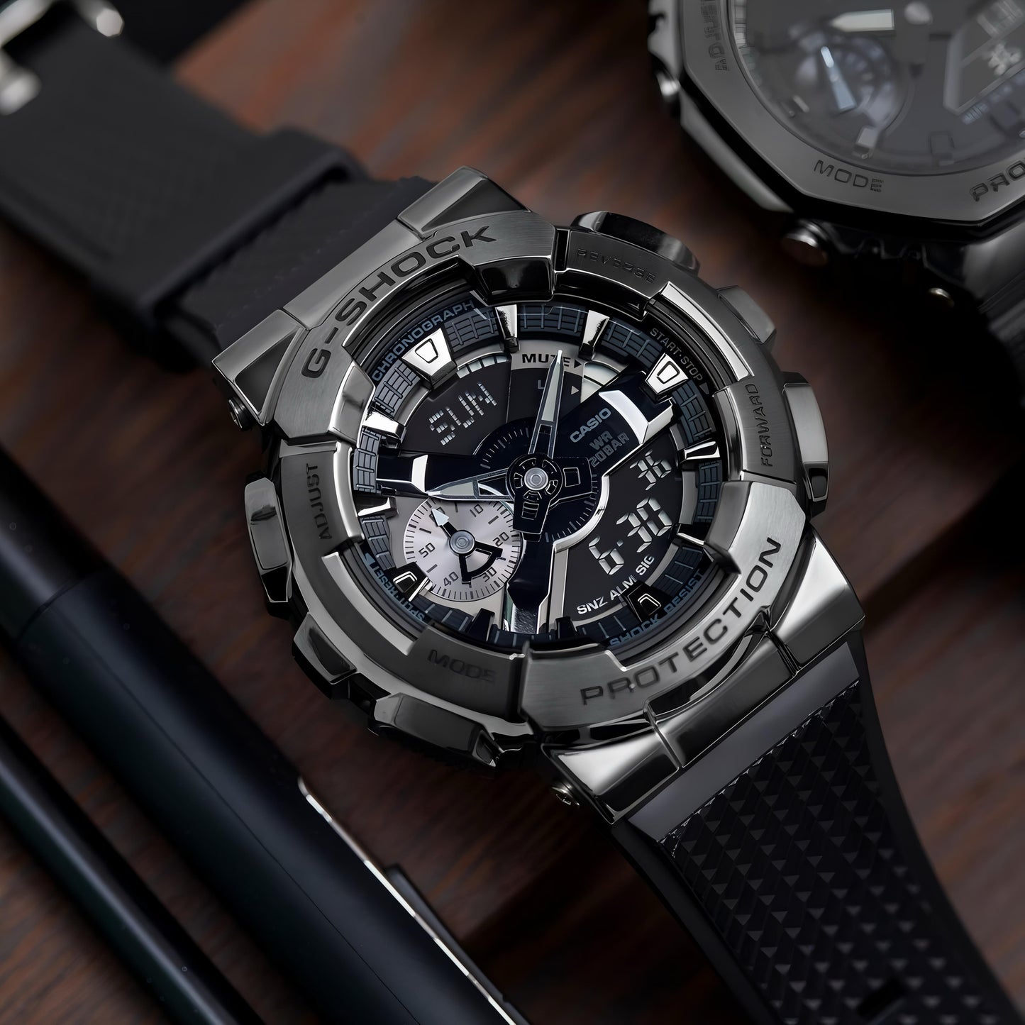 All Black Digital & Analog Watch