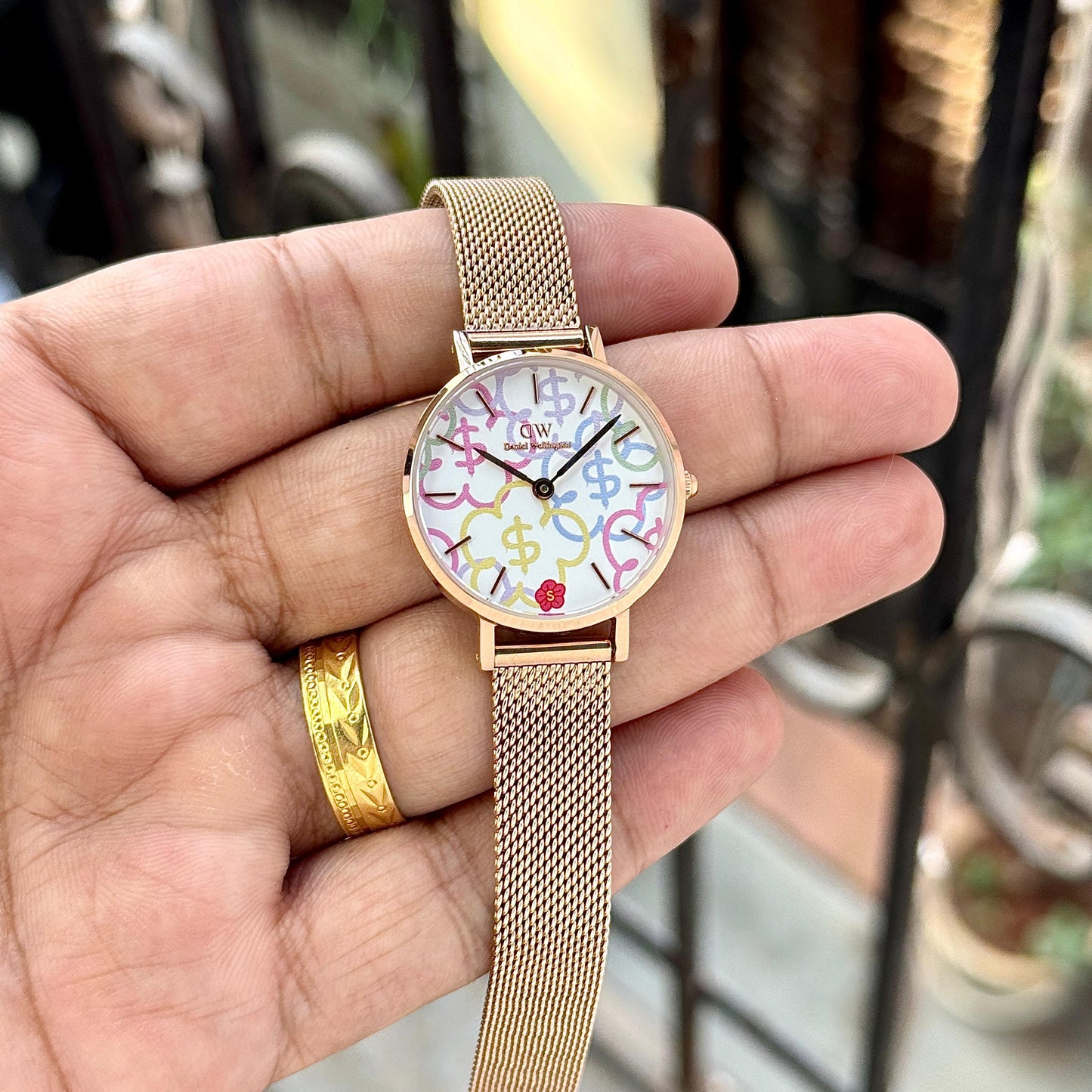 Rose Gold White Watch