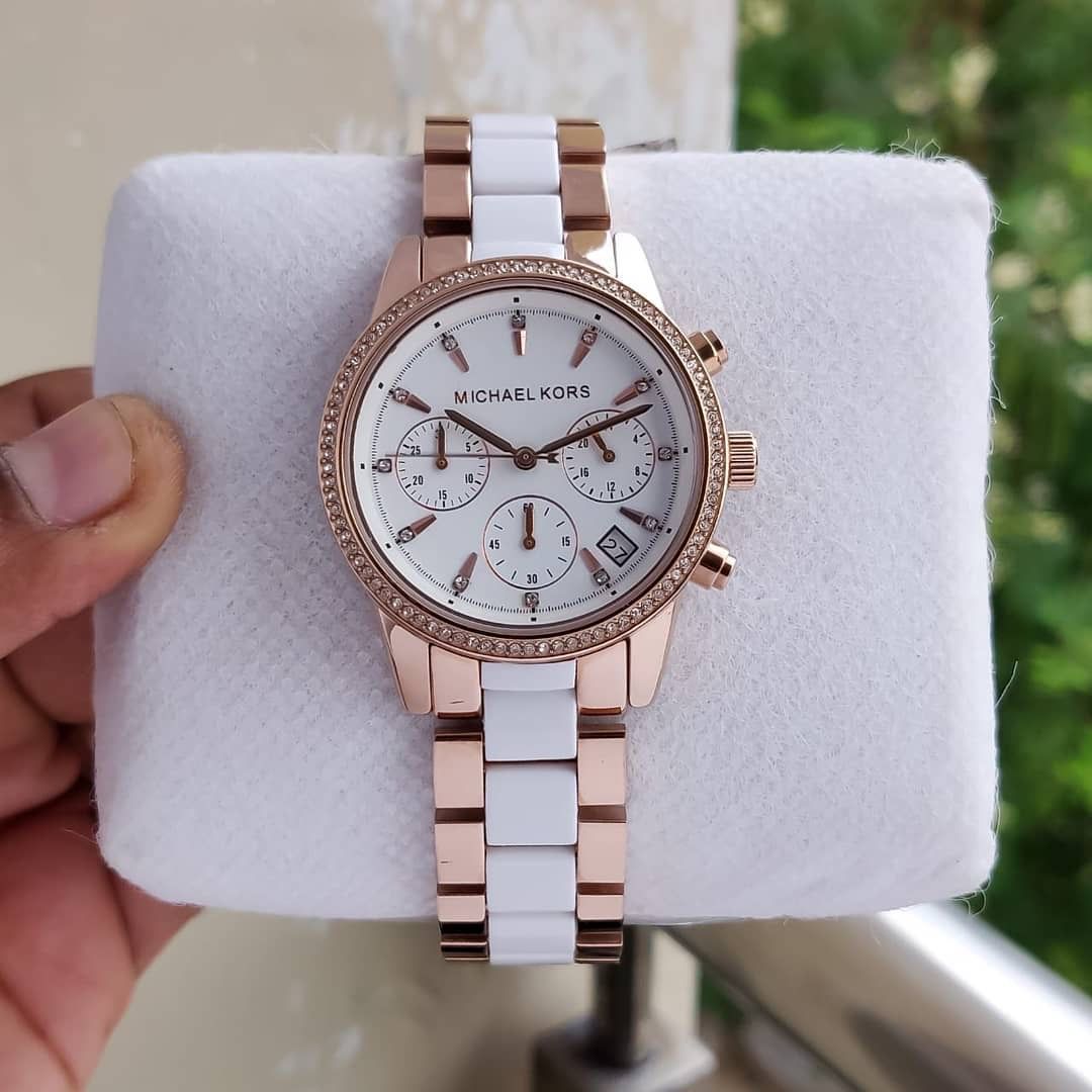 White Chronograph Watch