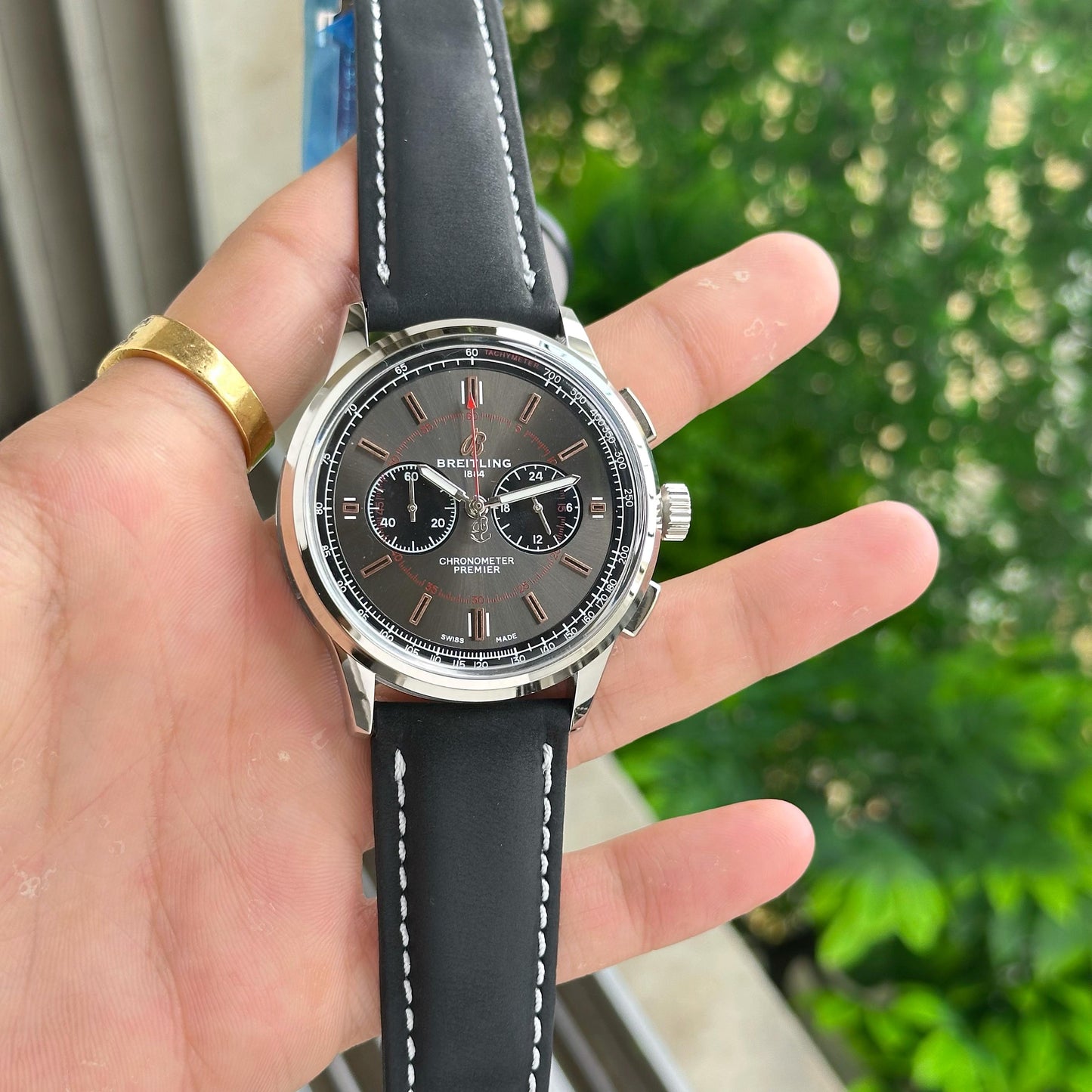 Black Grey Leather Elite Collection