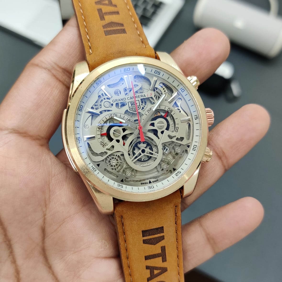 Tan And Grey Watch