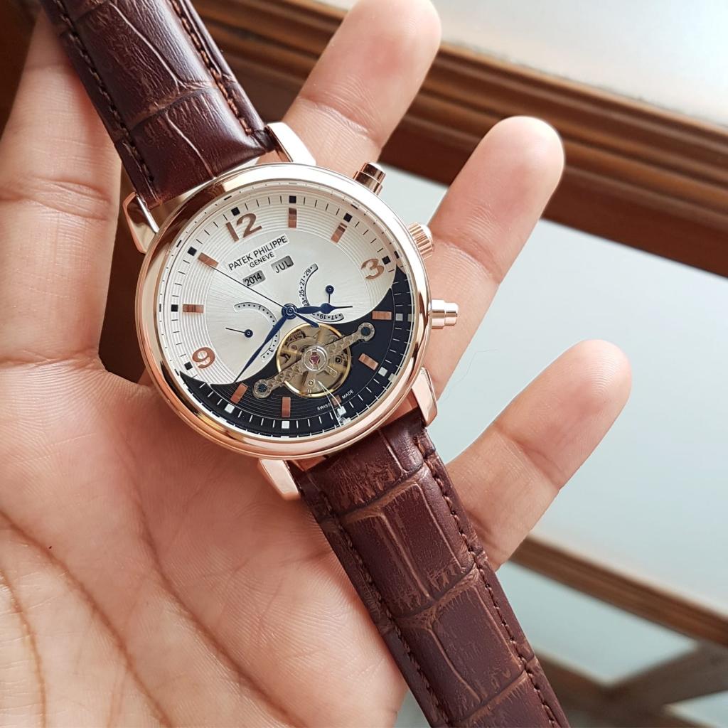 Brown Leather Automatic Watch