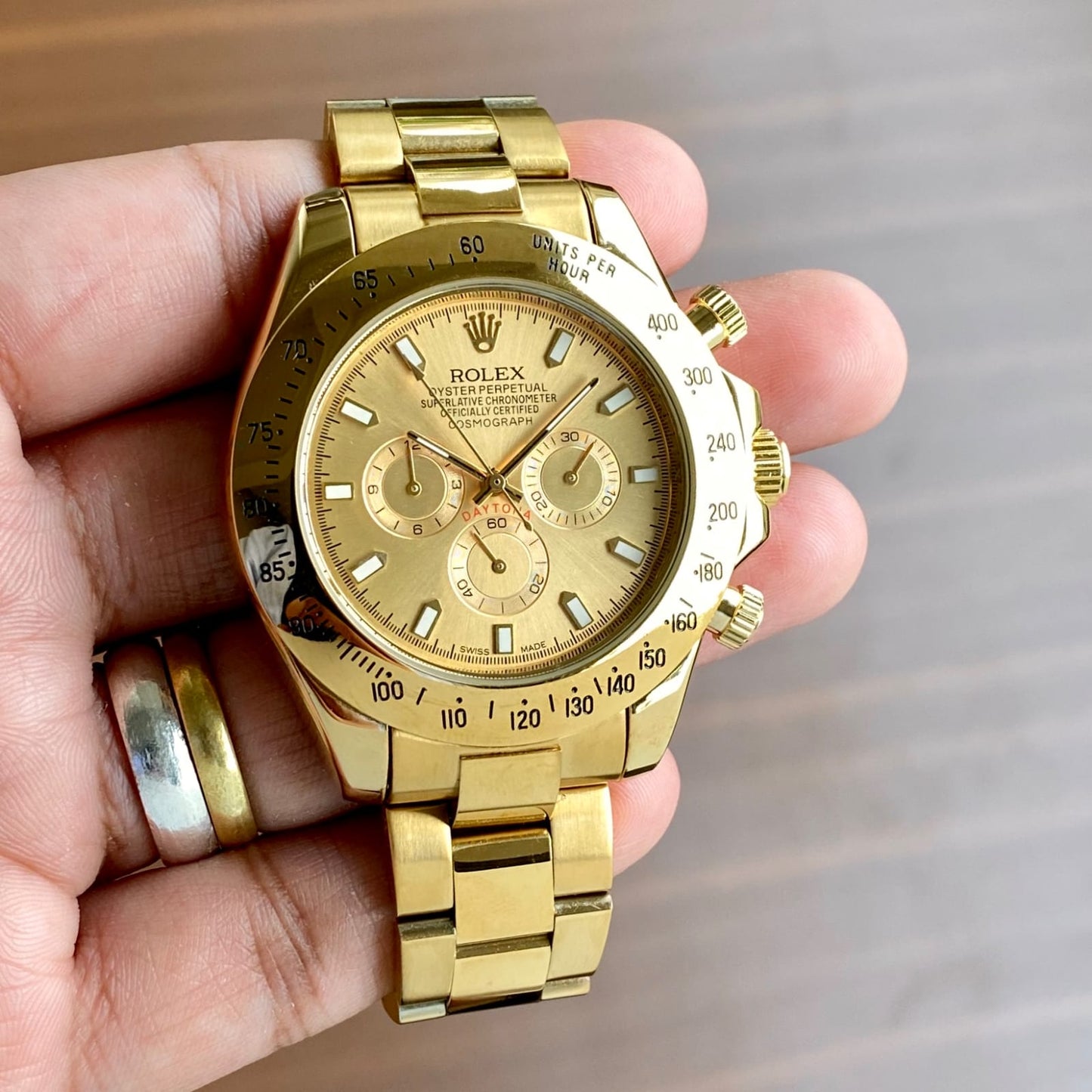 All Gold Chronograph Automatic Watch