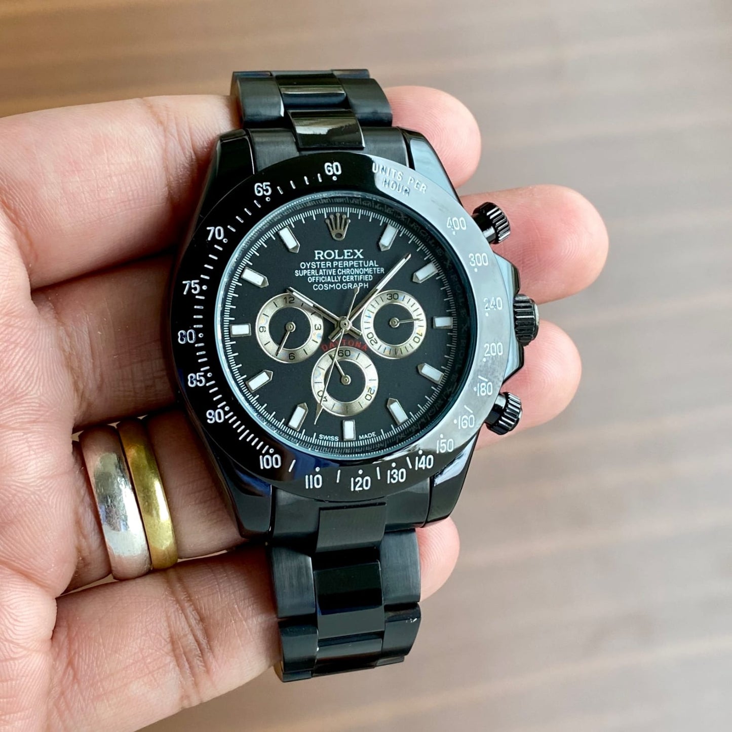 All Black Chronograph Automatic Watch