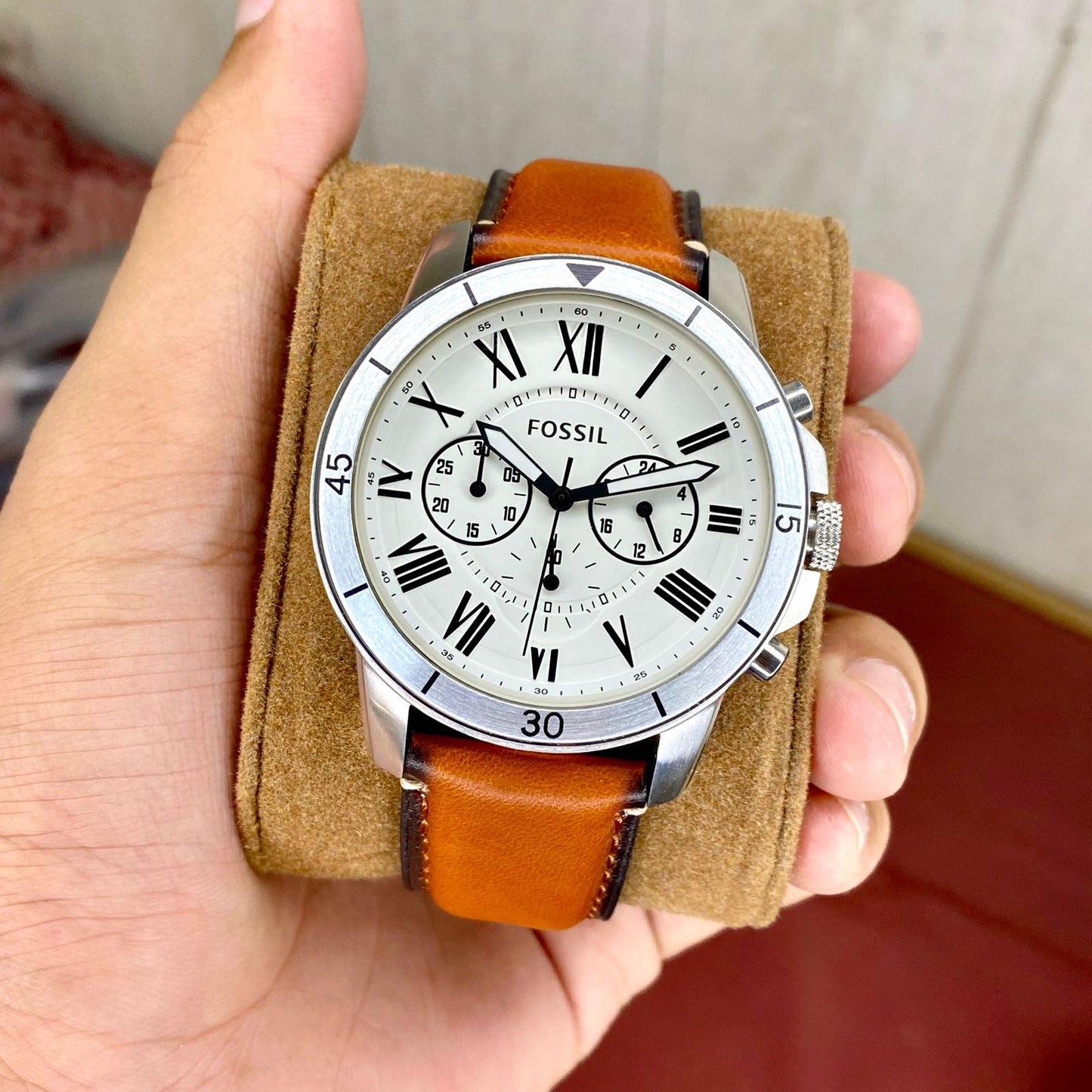 White Dial Chronograph Watch