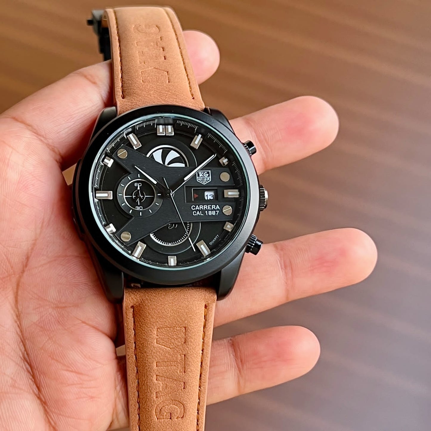 Tan and Black Watch