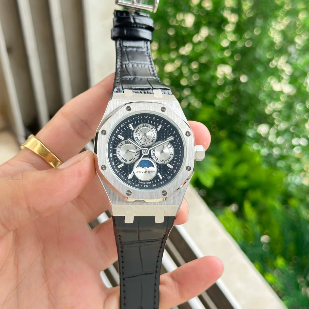 Black Silver Ultra Premium Automatic Watch