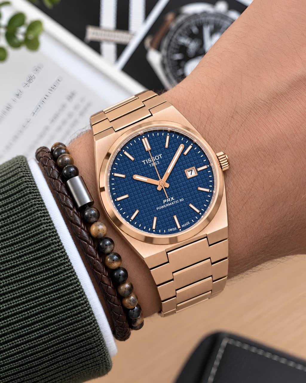 RoseGold Blue Ultra Premium Quartz Watch