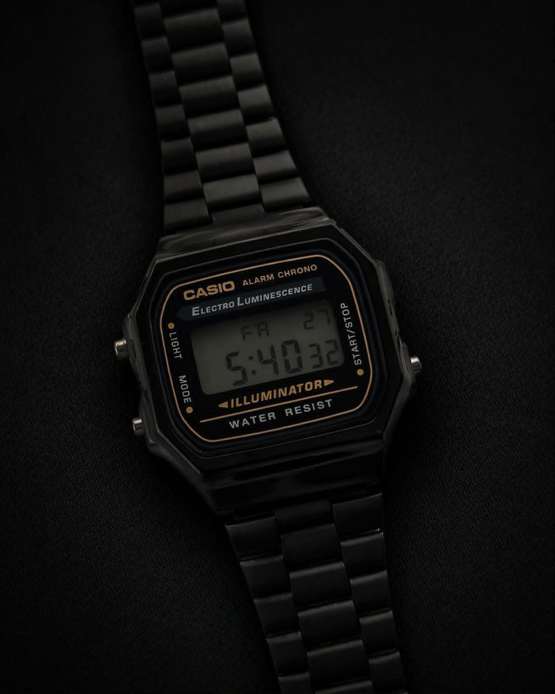 All Black Digital Unisex Watch