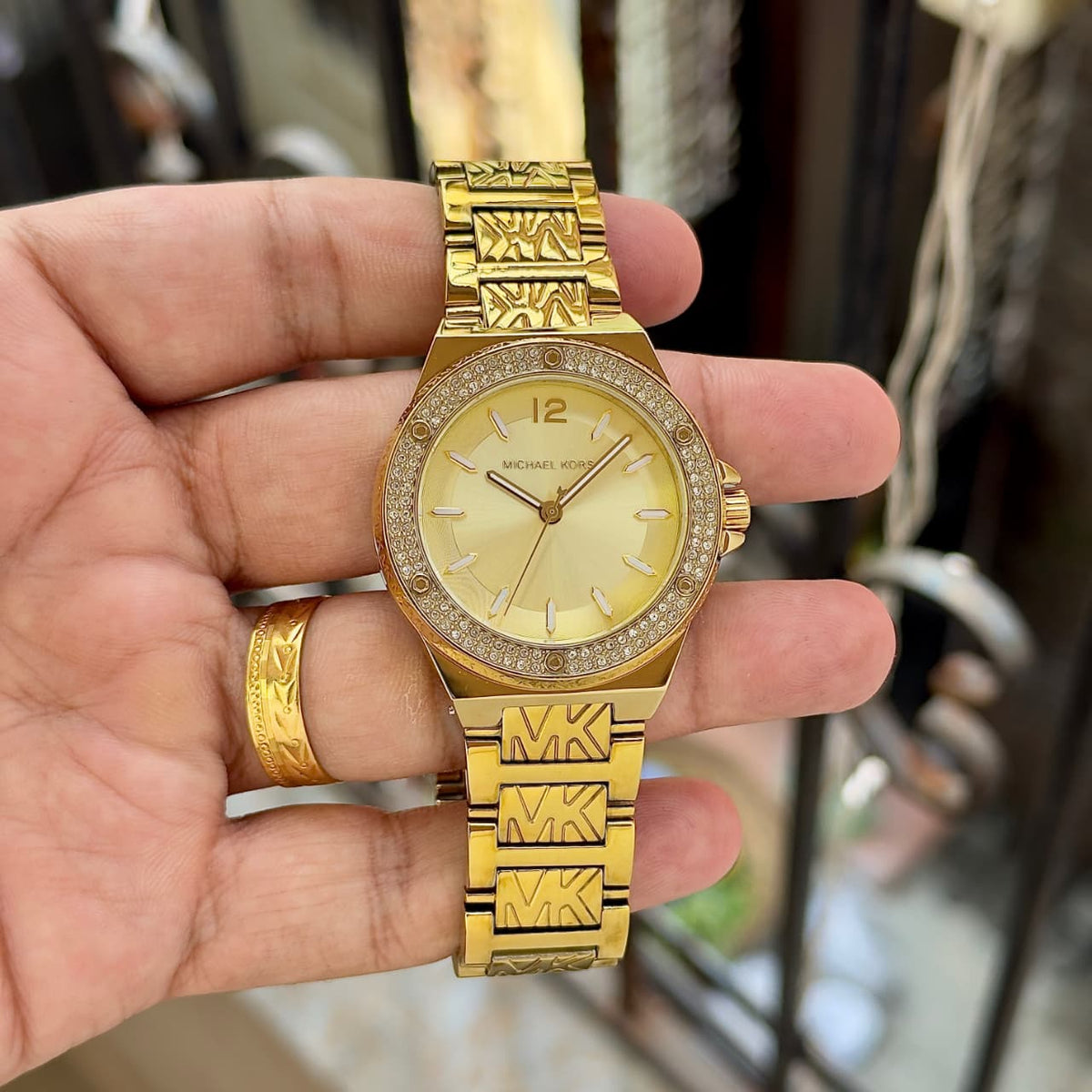 All Gold Diamond Women's Watch