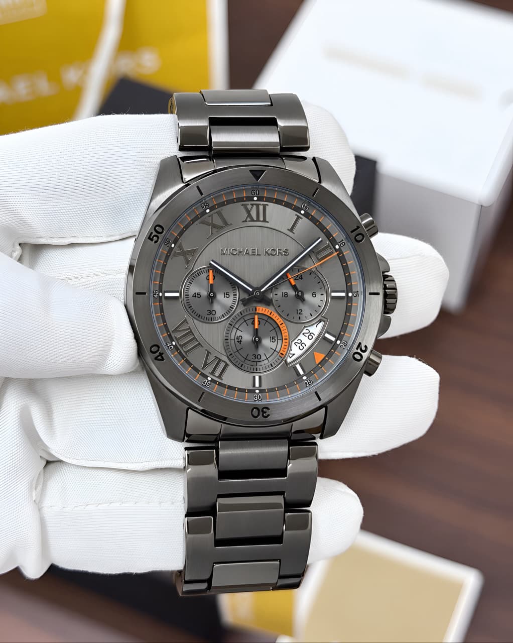 All Grey Gunmetal Chronograph Watch