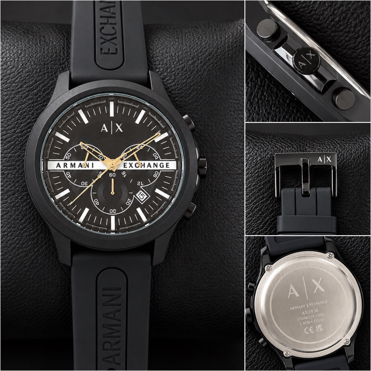 Black Gold Chronograph Watch