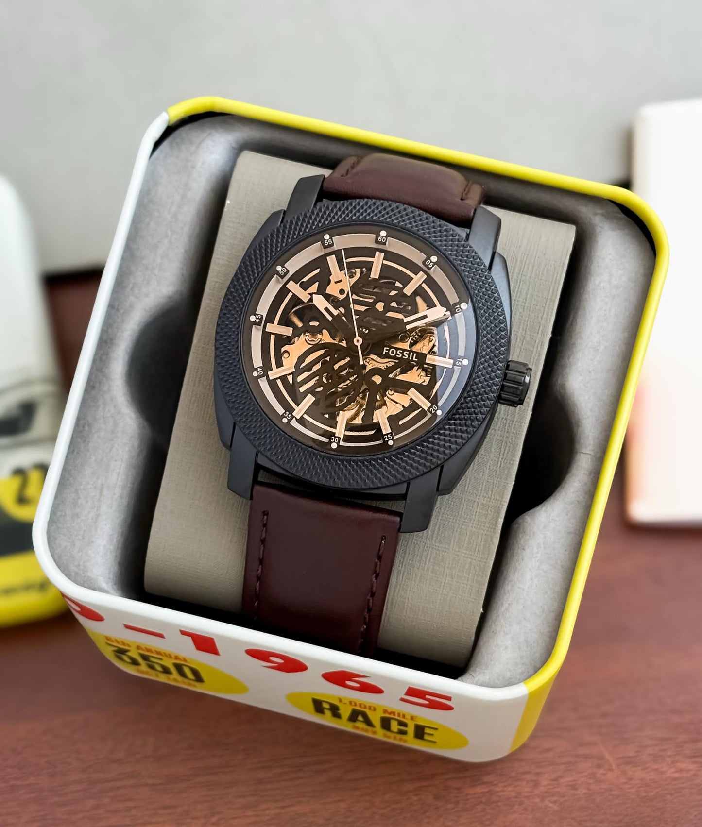 Brown Black Automatic Watch