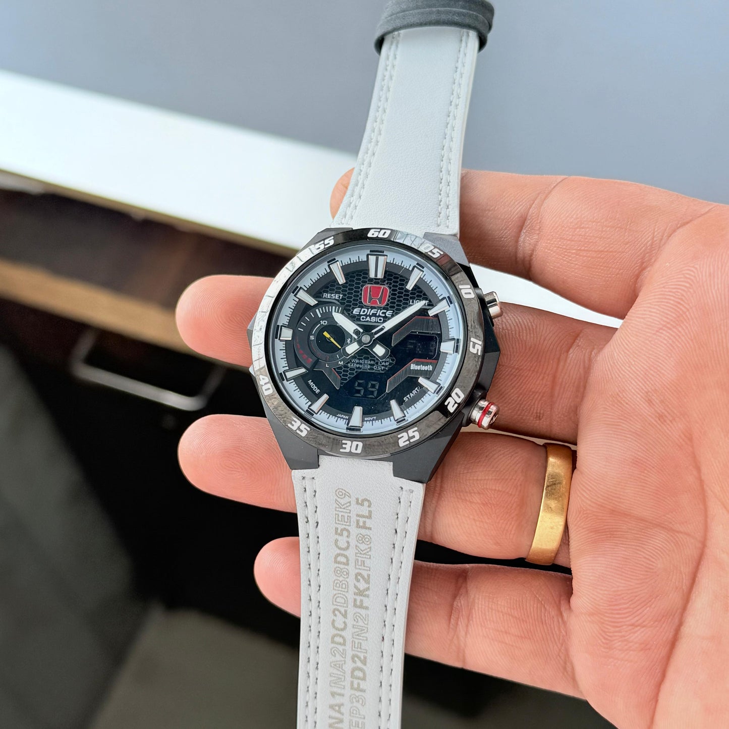 Full White Leather Watch