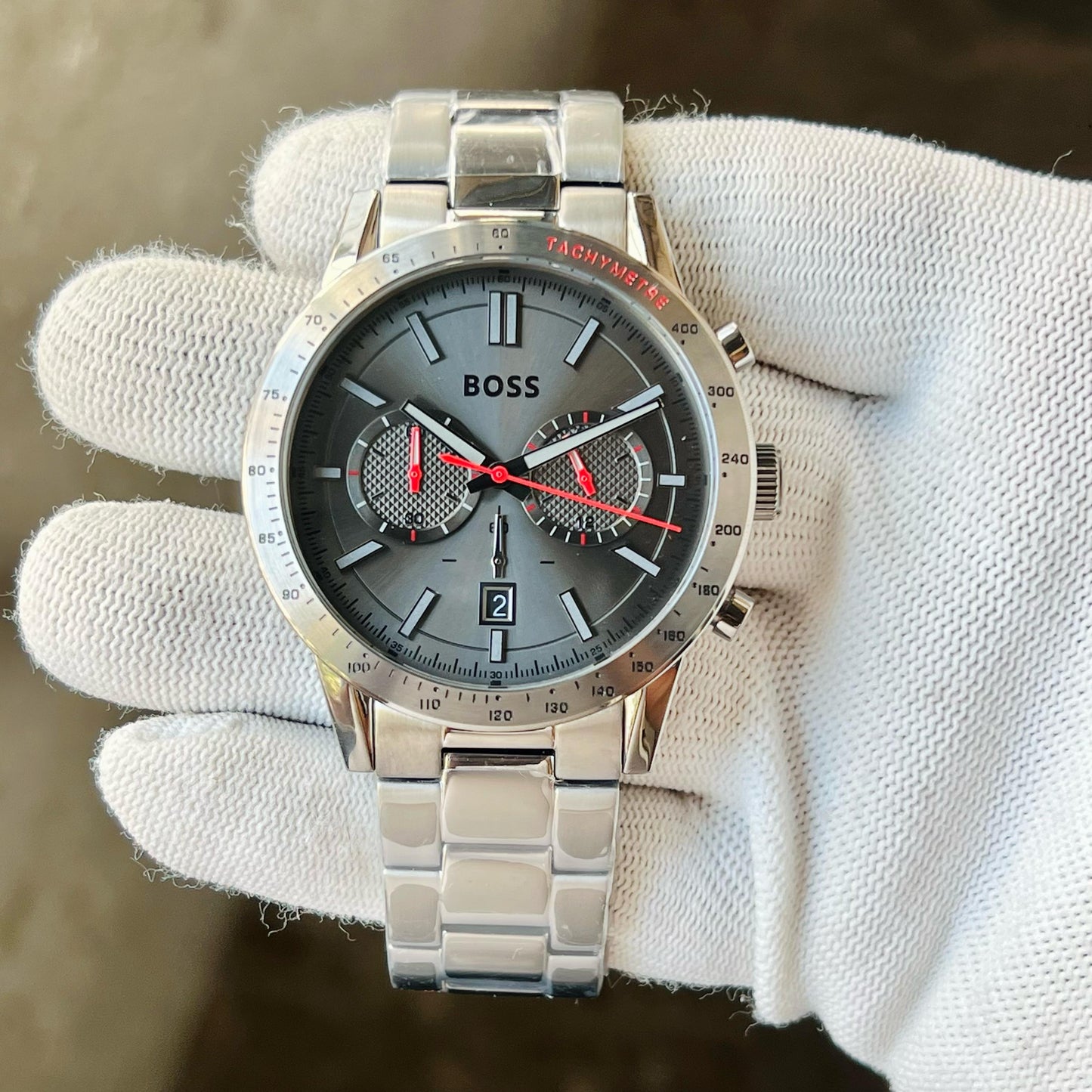 Grey Red Chronograph Originals