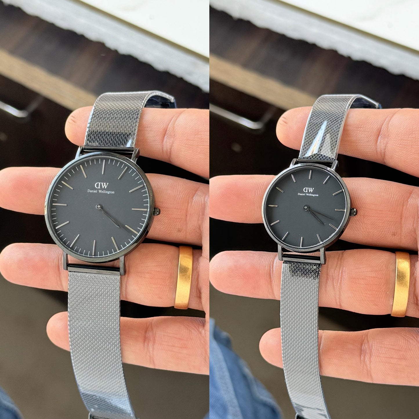 All Black Couple Watch