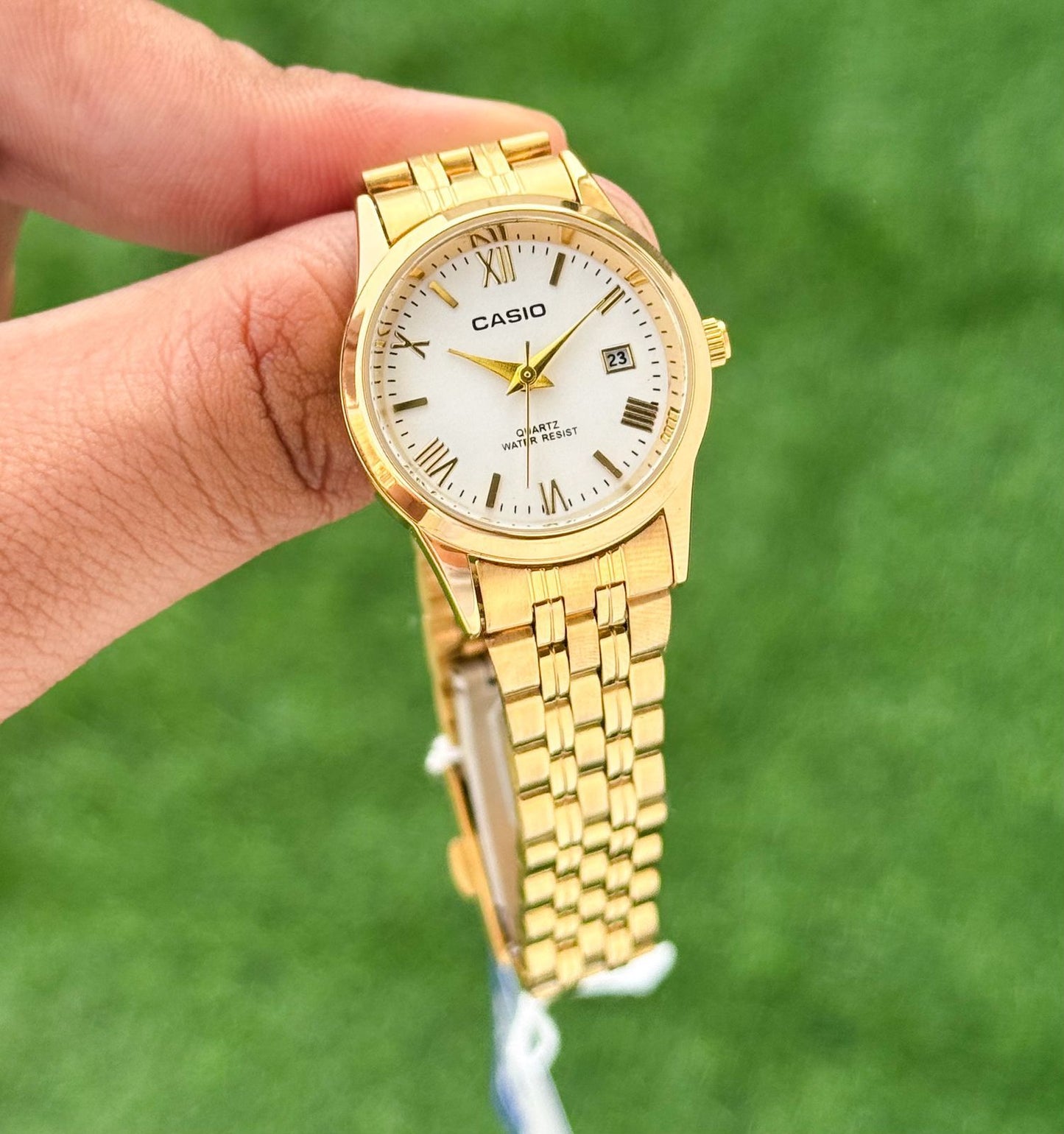 Gold White Women's Watch