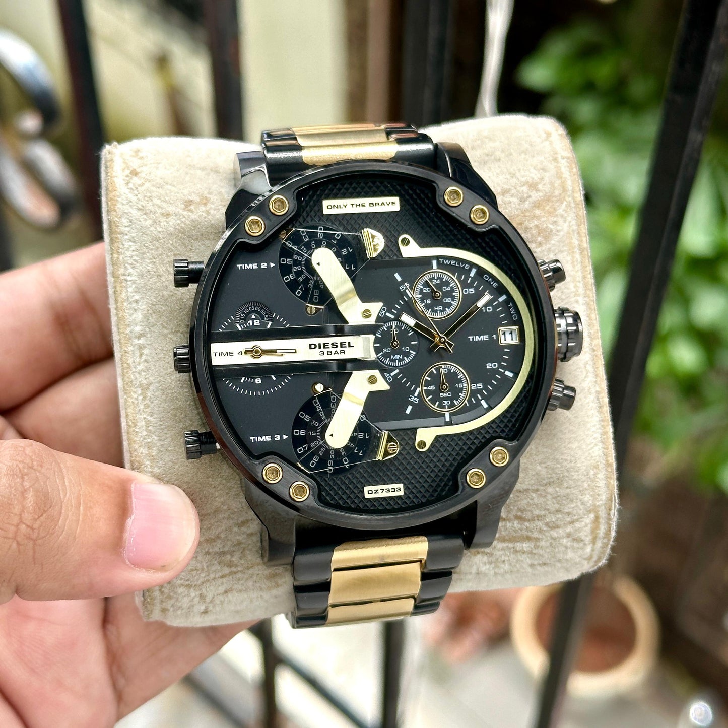 Gold Black Multi Chronograph Watch