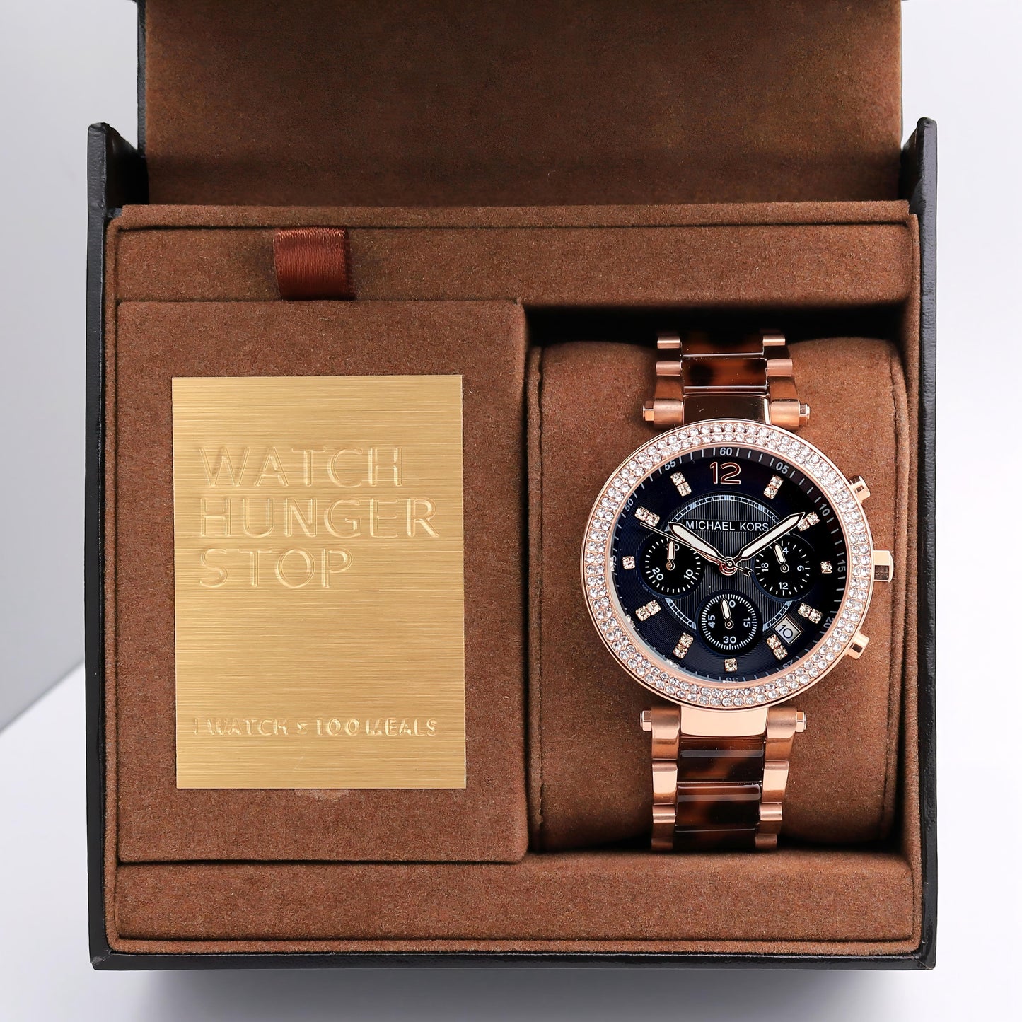 Brown Black Women's Chronograph Watch