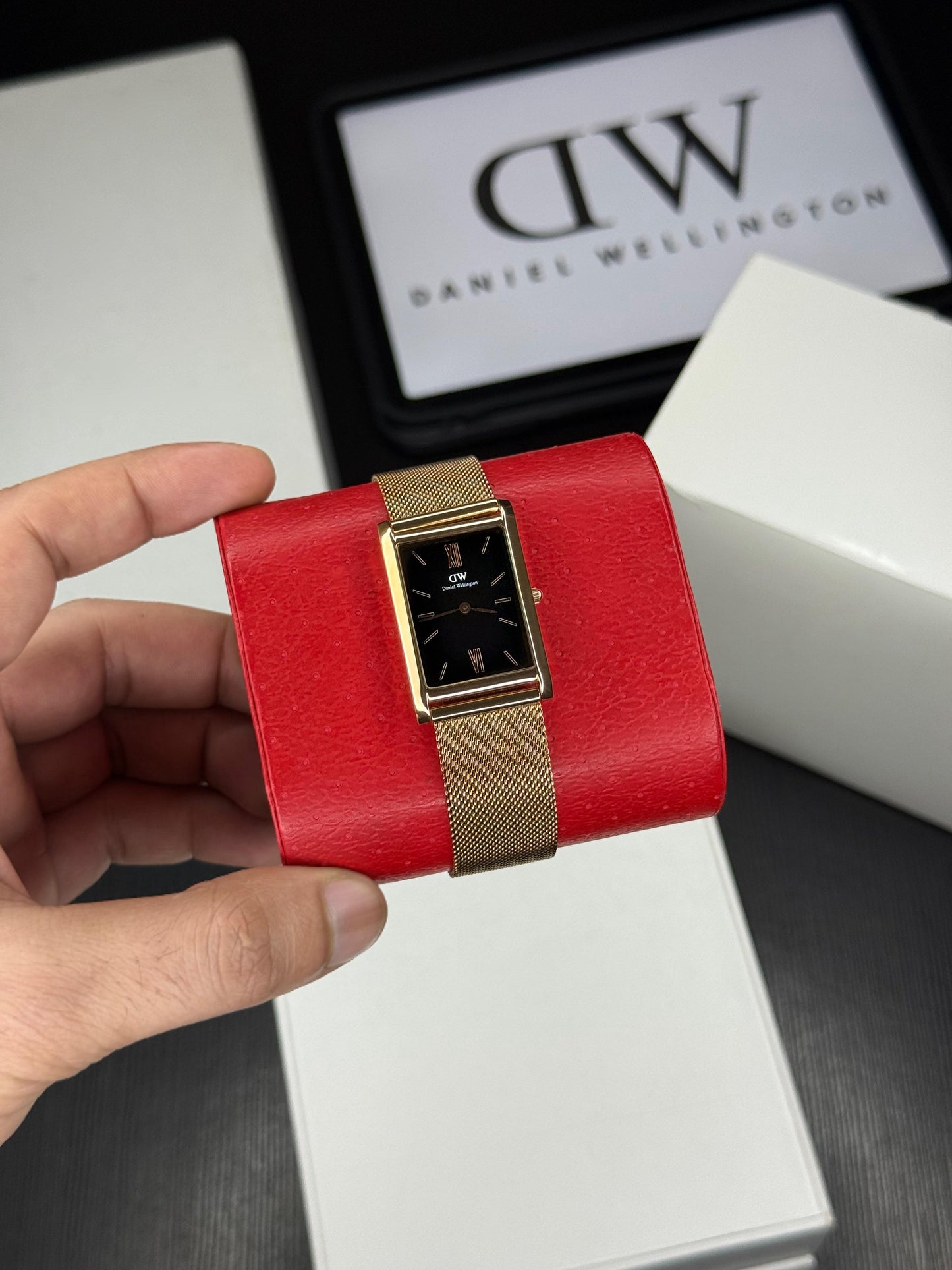 Rose Gold Metal Watch