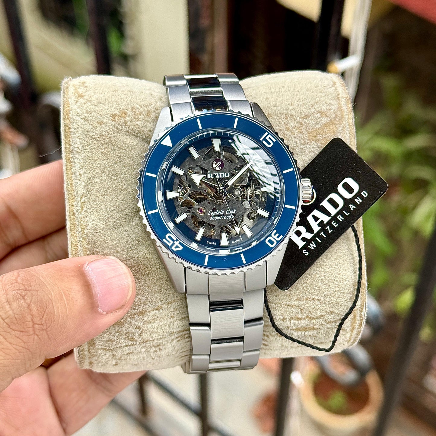 Silver Blue Premium Automatic Watch