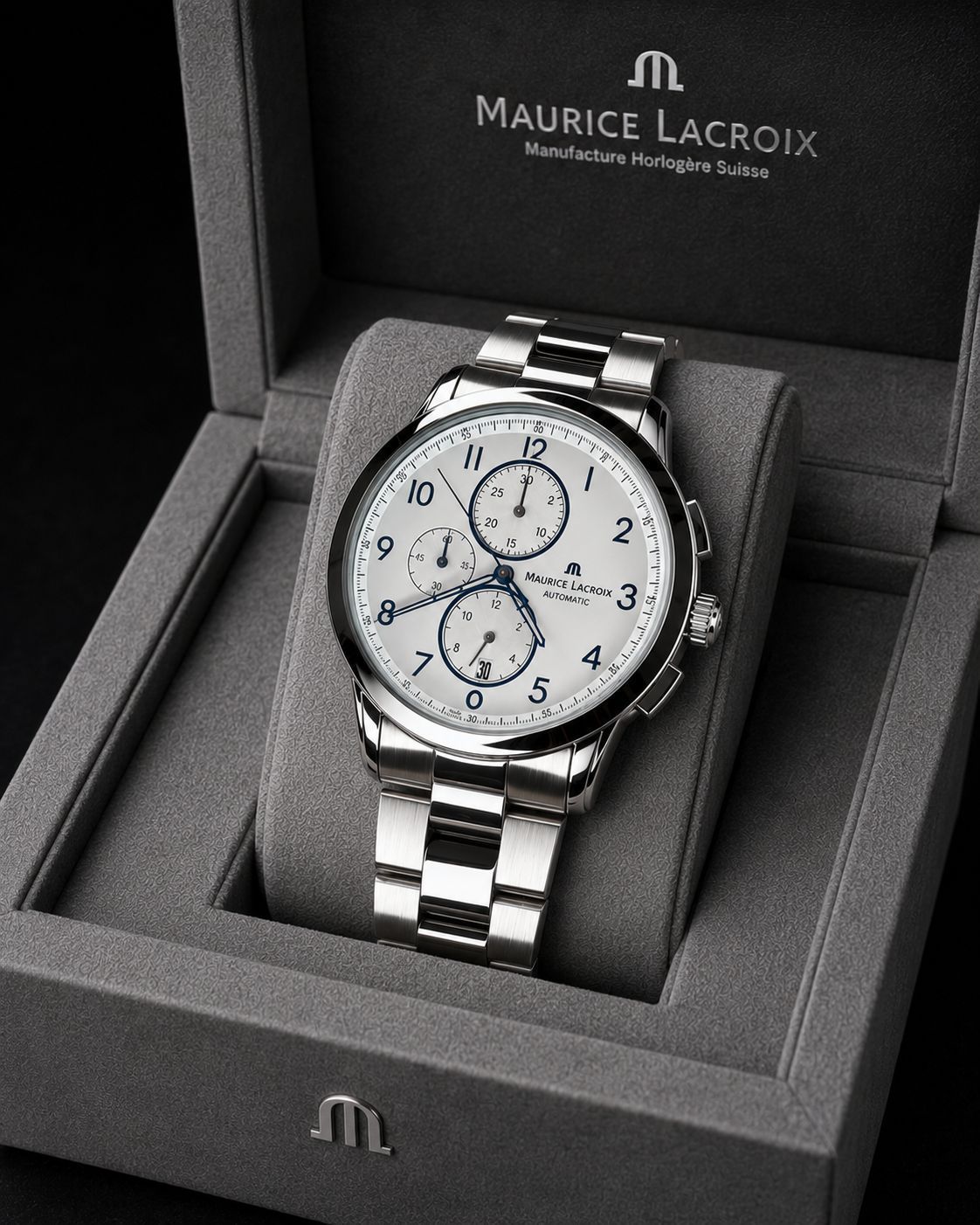 Silver White Metal Watch
