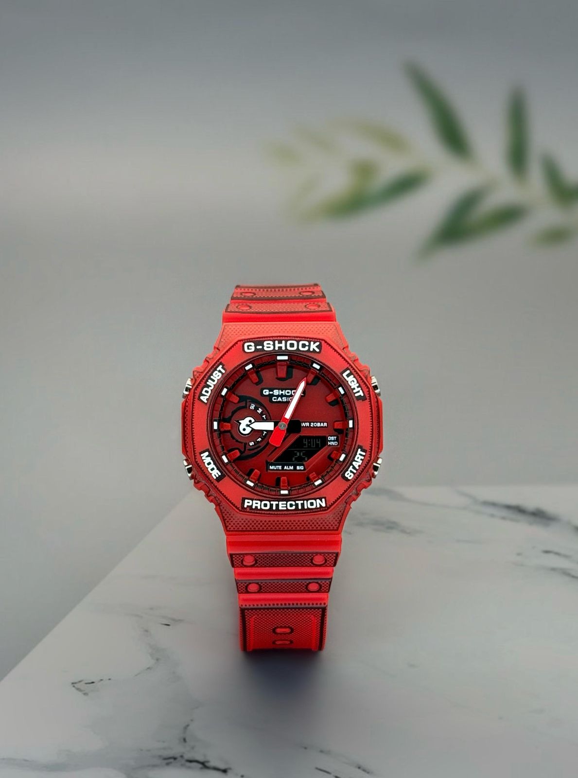 Red Digital & Analog Watch