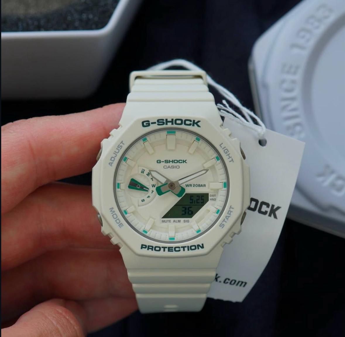Off White Digital + Analog Watch
