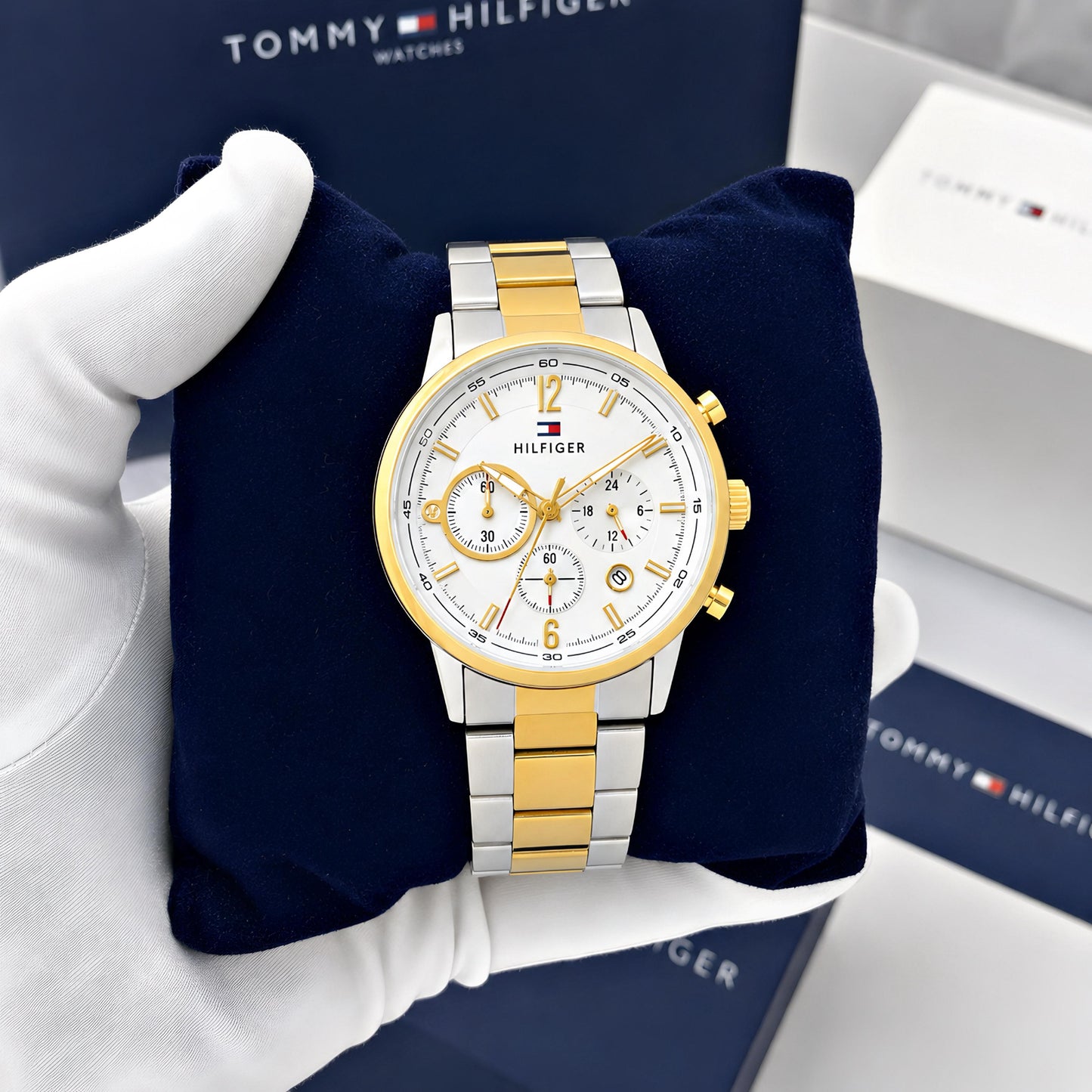 Silver Gold Metal Watch