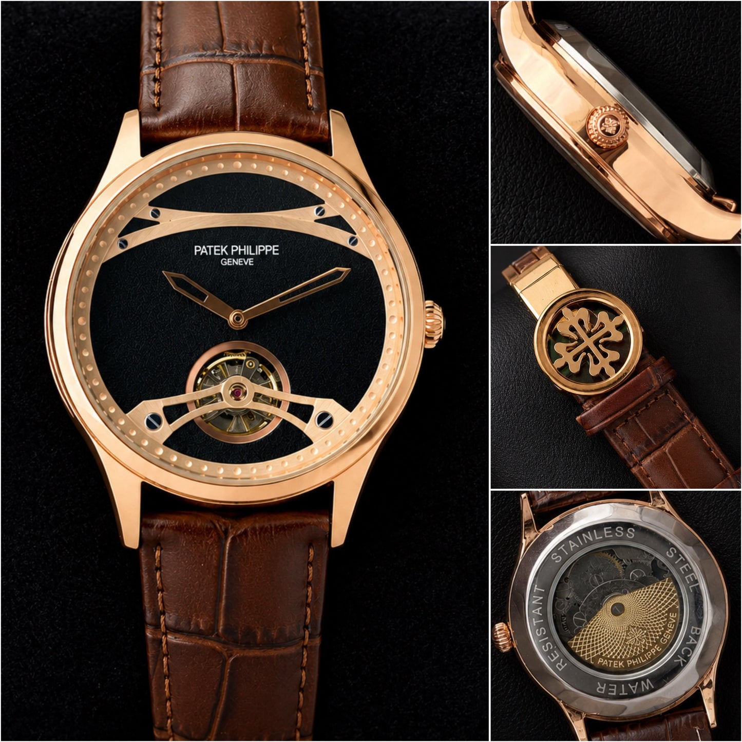 Brown Rose Gold Automatic Watch