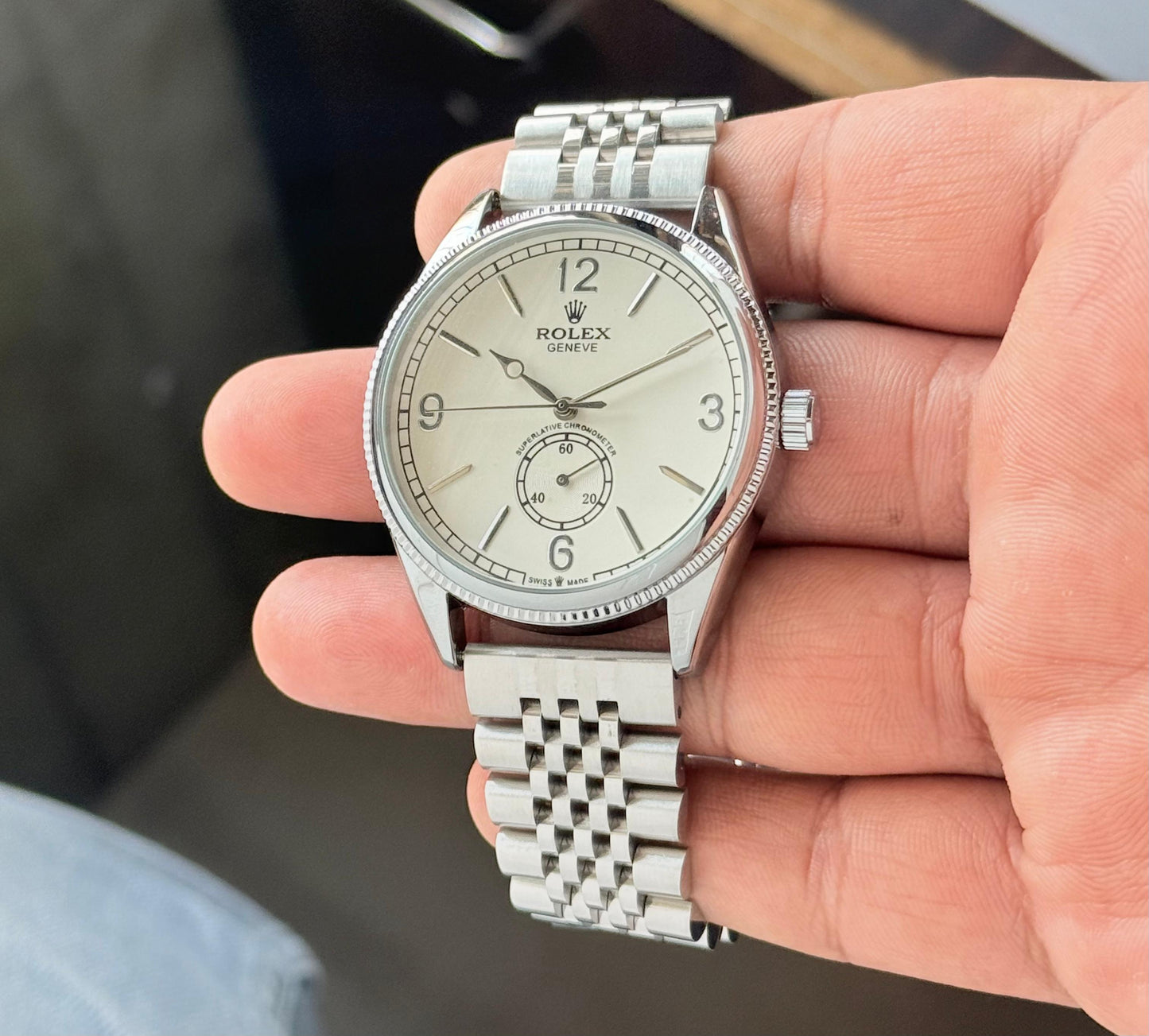 Full Silver Automatic Watch