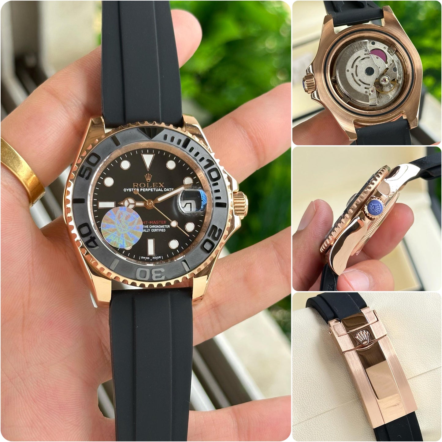 Black Rose Gold Automatic Watch (Original Quality)