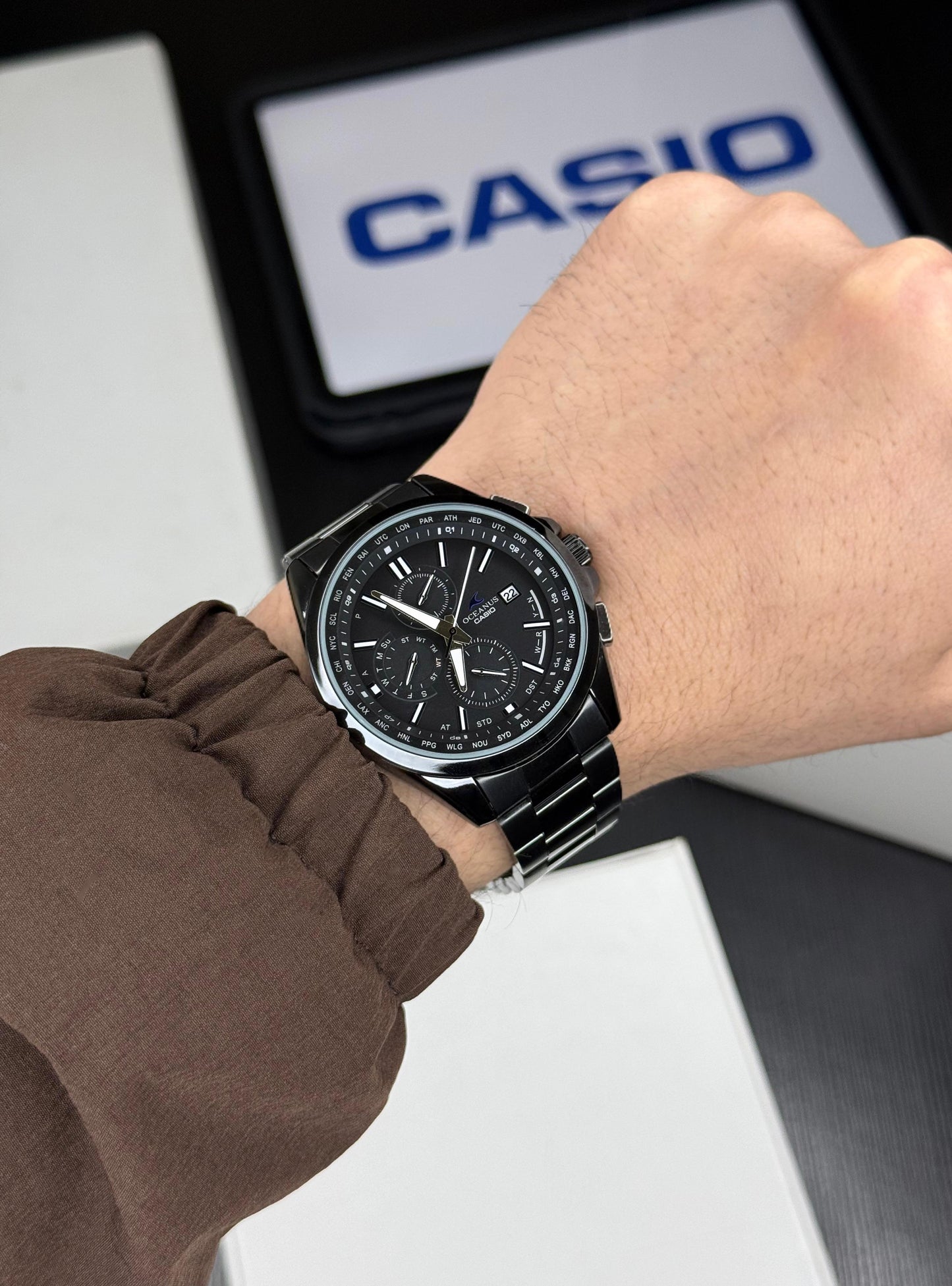 All Black Chronograph Watch