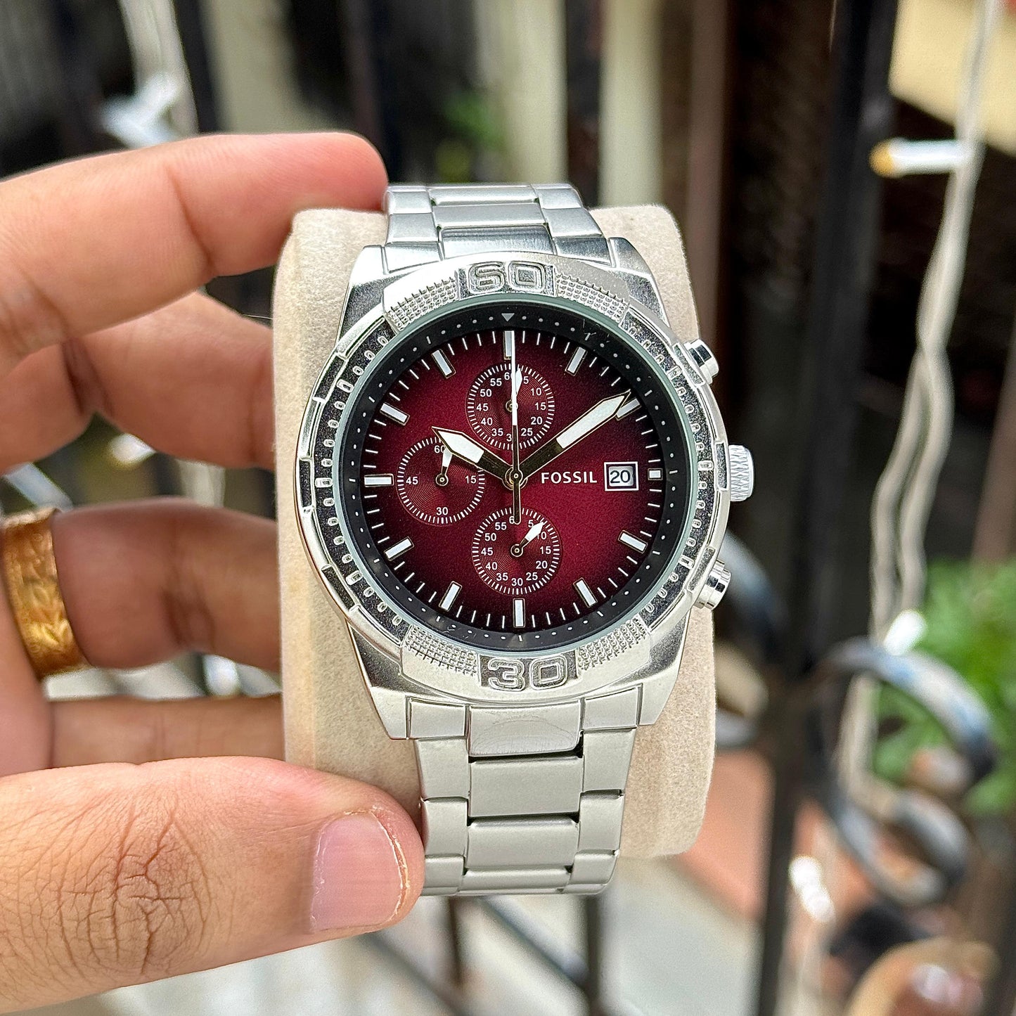 Silver Marun Metal Watch