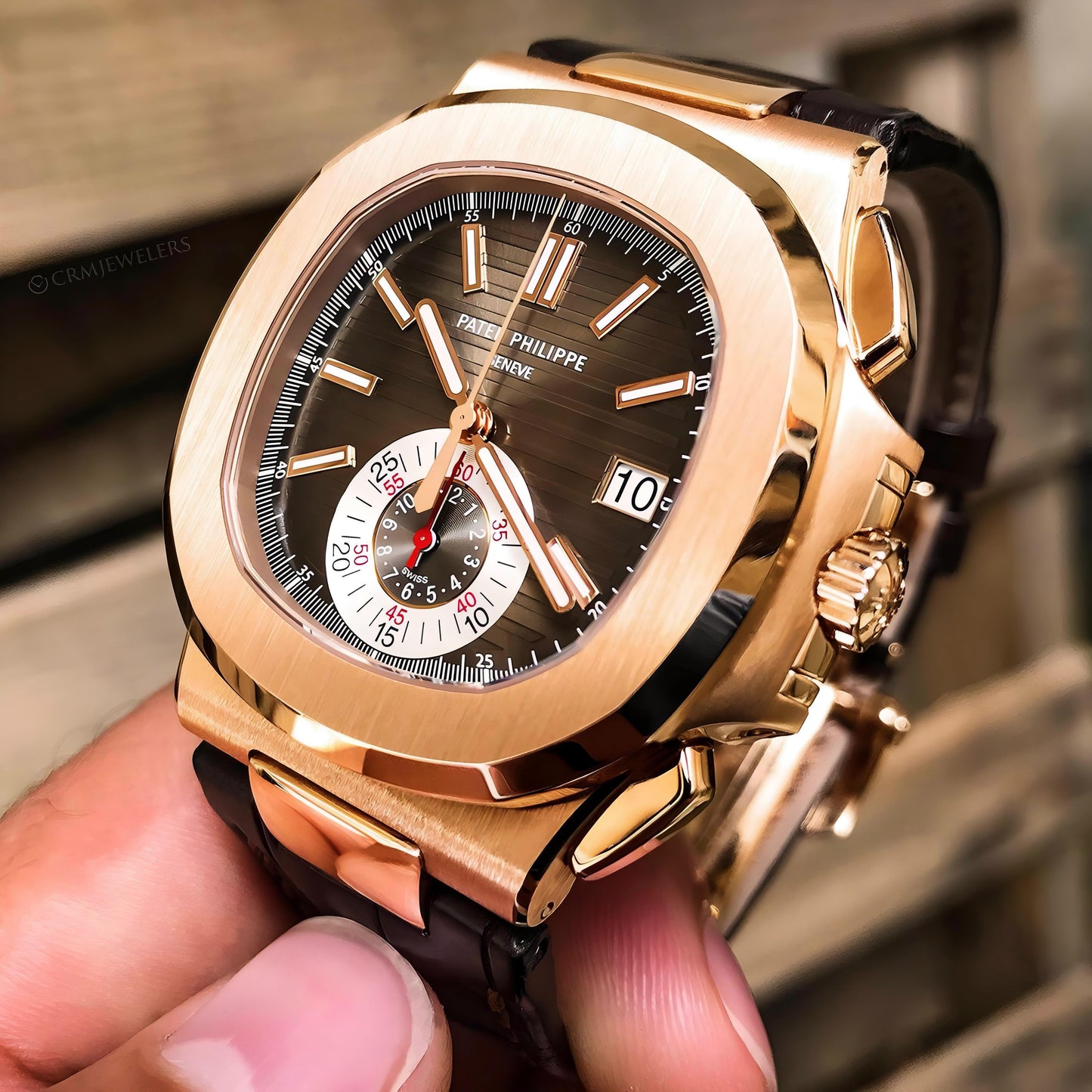 Black Leather Automatic Ultra Premium Watch
