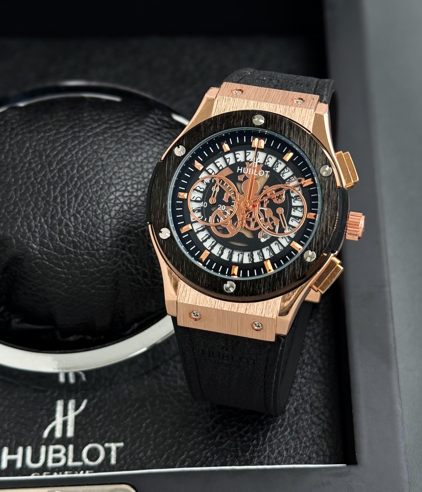 Black Rose Gold Watch