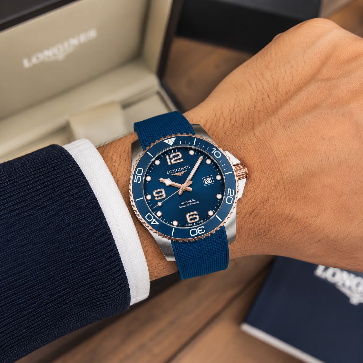 Full Blue Fibre Automatic Watch