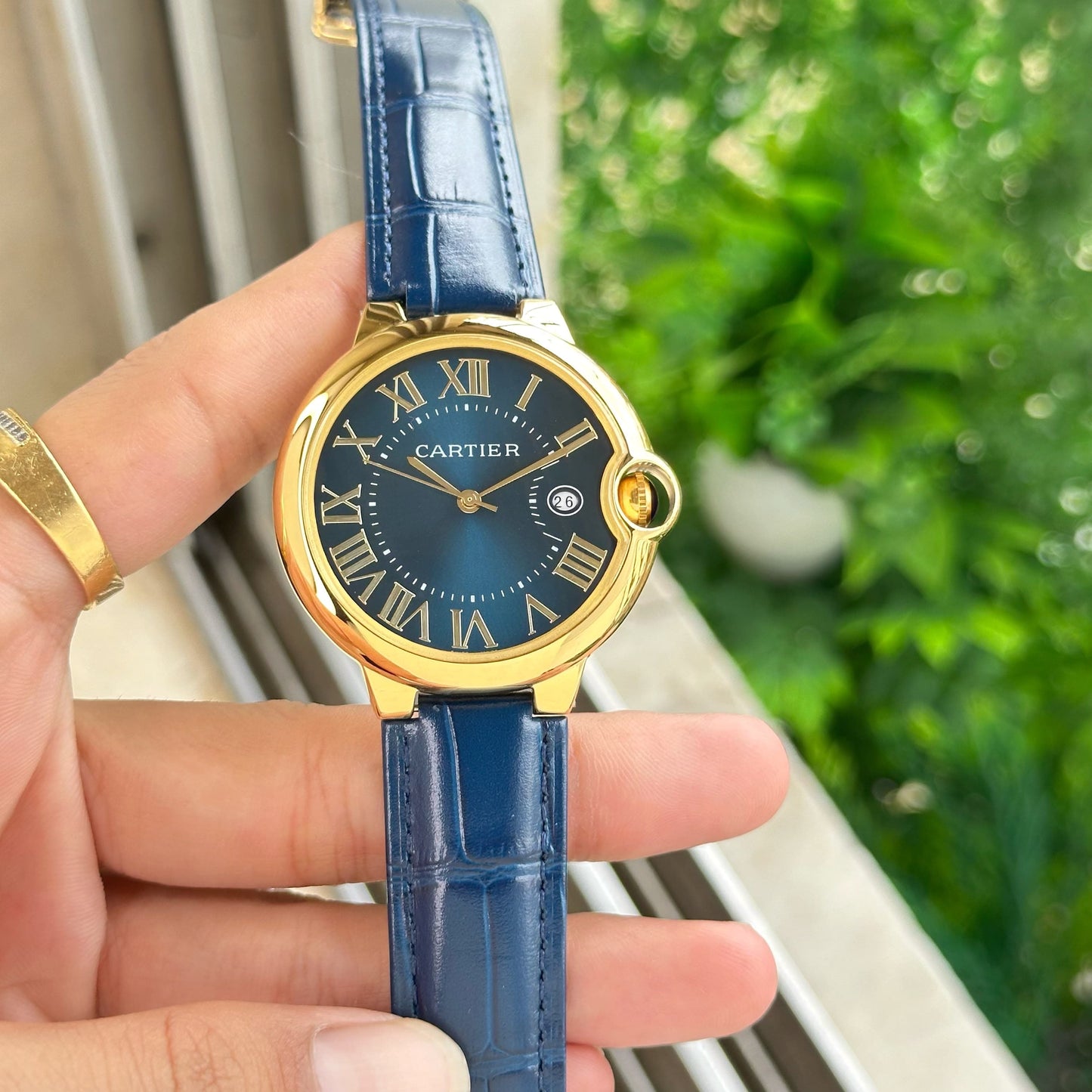 Blue Gold Premium Leather Watch