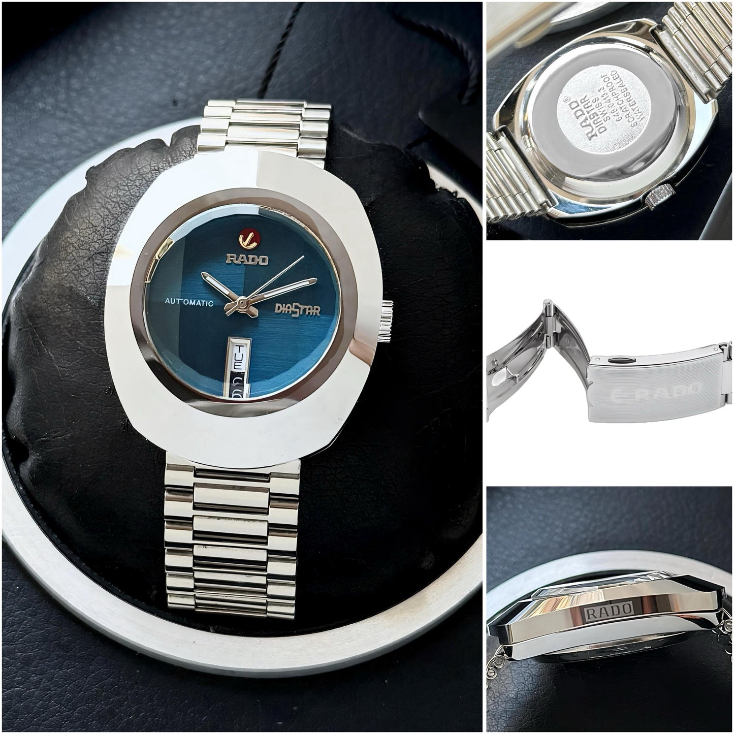 Silver Blue Automatic Watch