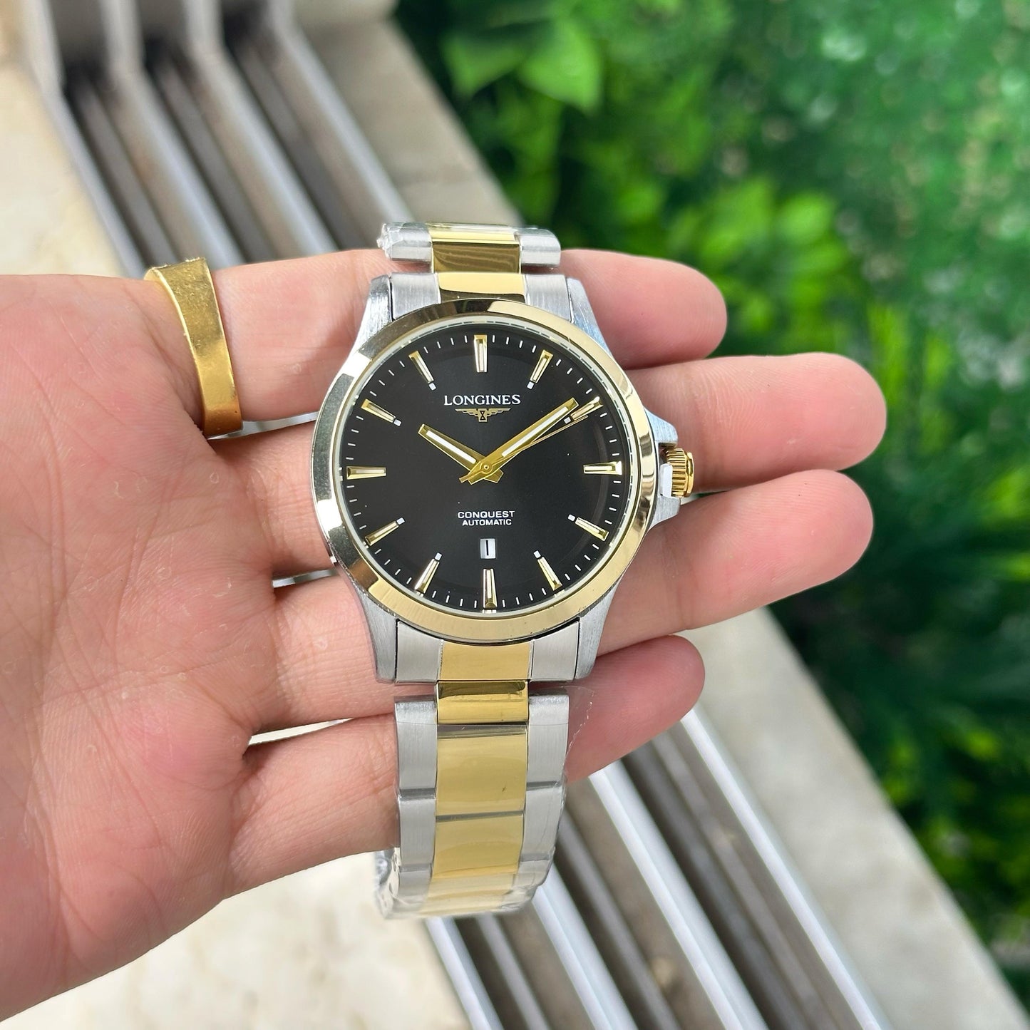 Silver Gold Metal Watch