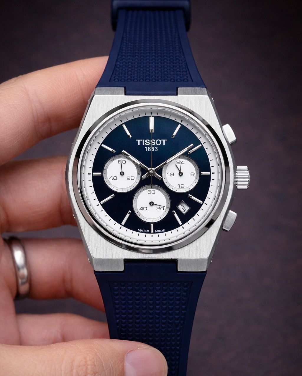 Blue White Fibre Watch